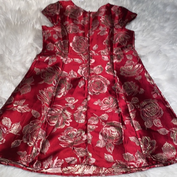 The childrens place Christmas mommy & me red rose dress - Picture 8 of 10